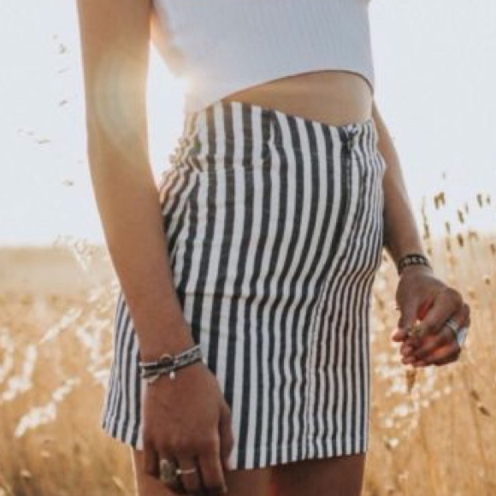 Brandy Melville Striped Skirt